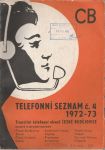 Telefonní seznam 4 1972 - 1973 České Budějovice