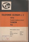Telefonní seznam č. 3 1972 Tábor
