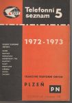 Telefonní seznam 5 1972-1973 Plzeň